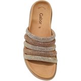 Gabor - Slippers - Goudkleur-rozegoudkleur - Plateauhak - Open Neus