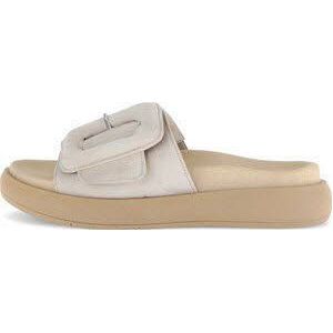 Gabor - Slippers - Lichtbeige - Plateauhak - Klittenbandsluiting