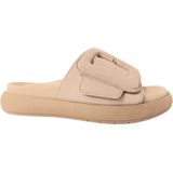 Gabor - Slippers - Lichtbeige - Plateauhak - Klittenbandsluiting