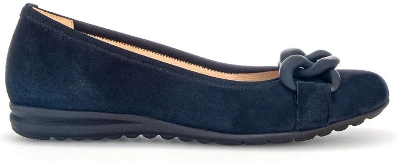 Gabor - Ballerina's - Blauw - Suède - Air Cube Zool