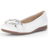 Gabor - Sabia Ballerina's - Wit - Leer - Air Cube Zool met Luchtkussens