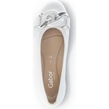 Gabor - Sabia Ballerina's - Wit - Leer - Air Cube Zool met Luchtkussens