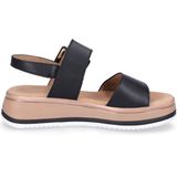 Gabor - Dames - Sandalen - Zwart - Leder - Chunky Plateauzool