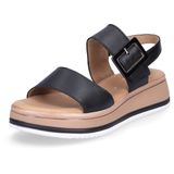 Gabor - Dames - Sandalen - Zwart - Leder - Chunky Plateauzool