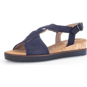 Gabor - Genua - Sandalen - Donkerblauw - Sleehak met Verstelbare Hielband