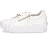 Gabor - Sneakers - Wit - Glad Leer - Uitneembare Binnenzool - Functionele Ritsen
