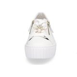 Gabor - Sneakers - Wit - Leer - Uitneembare Binnenzool, Functionele Ritsen, Wijdte F