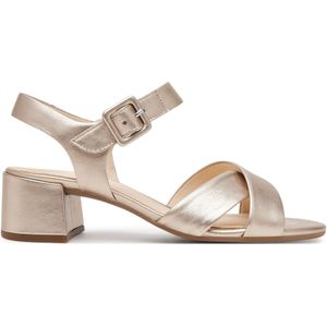 Gabor - Sandalettes - Dames - Goud - Leer - Verstelbare Gesp