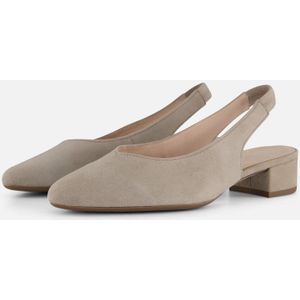 Gabor - Sling Heel Pumps - Beige - Suède