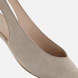 Gabor - Sling Heel Pumps - Beige - Suède