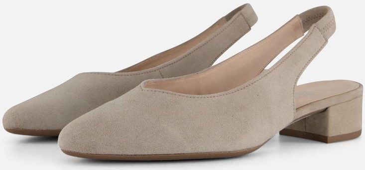 Gabor - Sling Heel Pumps - Beige - Suède