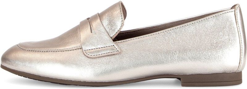 Gabor - Dames Loafers - Geel - Gouden Leer met Glamour Touch