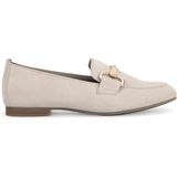 Gabor Dames Loafers - Beige - Suède - Comfortabel Model met Goudkleurig Element