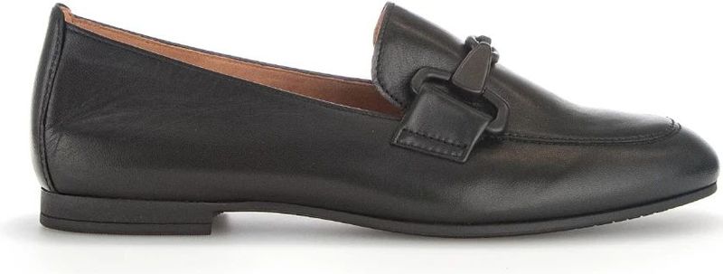 Gabor - Jangle Loafers - Zwart - Leer - Slip-on Ontwerp