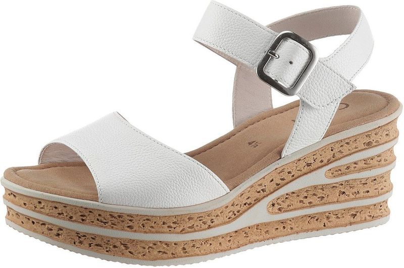 GABOR - Sandaal - Nude/Zwart - Dierenprint - Met Plateau