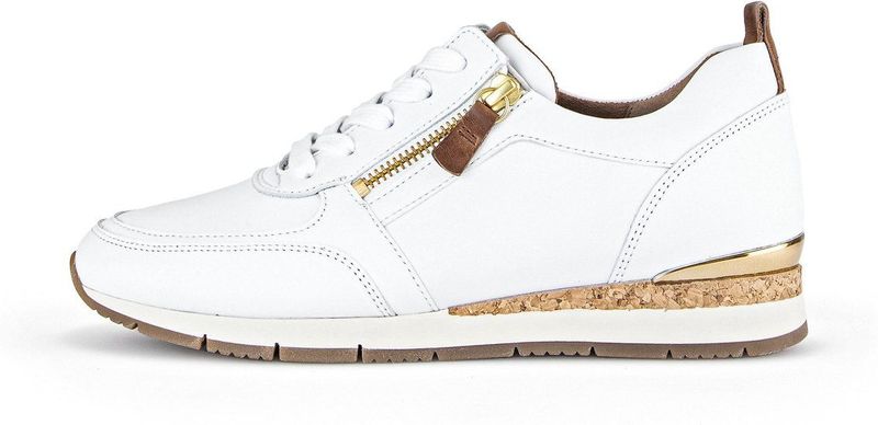Gabor - Sneakers - Wit - Leer