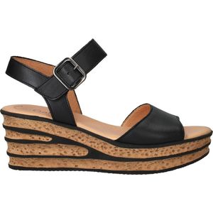Gabor - 651 - Sandalen - Zwart - Sleehak 7cm - Leren Binnenkant