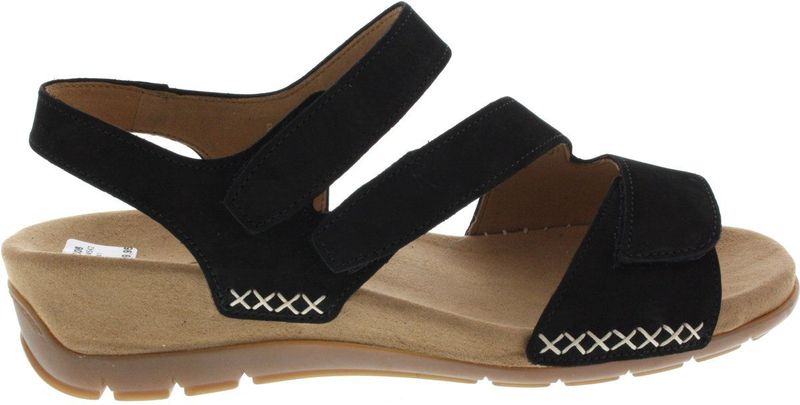 Gabor - Dames Sandalen - Platina - Leer - Klittebanden