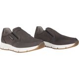 Gabor - Heren Sneakers - Grijs - Nubuck - Textiel - Slip-on Ontwerp