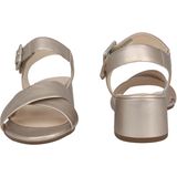 Gabor - Hoge Hak Sandalen - Geel - Leer - Verstelbare Bandjes