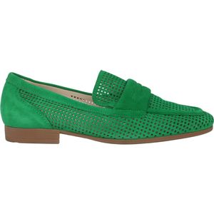 Gabor - Dames Loafer - Groen - Suède - Slip-on Sluiting