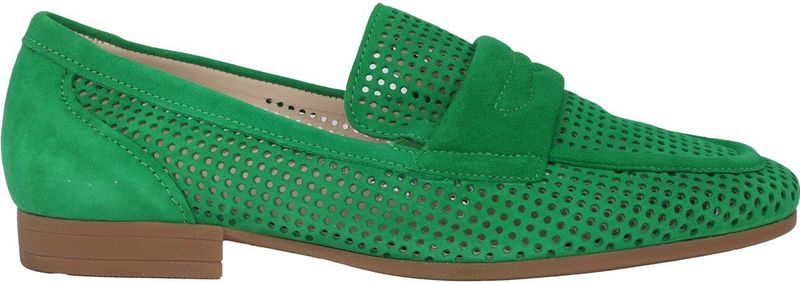 Gabor - Dames Loafer - Groen - Suède - Slip-on Sluiting