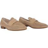 Gabor - 22.424.34 - Dames Instapper - Beige - Suède - Comfortabele Loafer