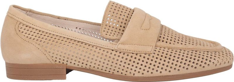 Gabor - 22.424.34 - Dames Instapper - Beige - Suède - Comfortabele Loafer