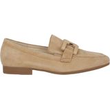 Gabor - Schoenen - Beige - Suède - Loafers met Elastische Sluiting