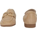 Gabor - Schoenen - Beige - Suède - Loafers met Elastische Sluiting
