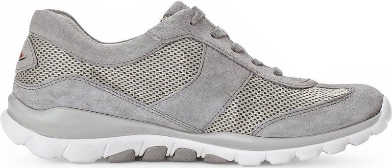 Gabor - Rollingsoft Sensitive - Dames Wandelsneaker - Grijs - Leer