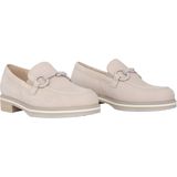 Gabor - Beige Loafers - Nubuck - Elastische Sluiting - Comfortabele Pasvorm