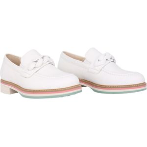 Gabor - Damesloafers - Wit - Leer - Slip-on Sluiting - Verwijderbaar Voetbed