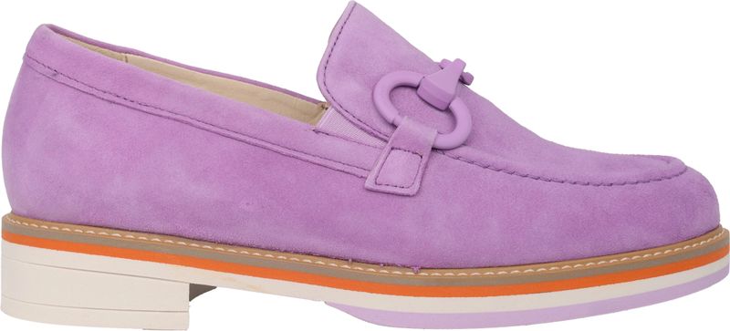 Gabor - Dames Loafer - Paars - Suède - Slip-on Sluiting - Verwijderbaar Voetbed