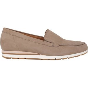 Gabor - Damesloafer - Beige - Nubuck - Slip-on sluiting