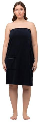 Ulla Popken - 816506 - Badstof Kilt - Nachtblauw - Klittenbandsluiting