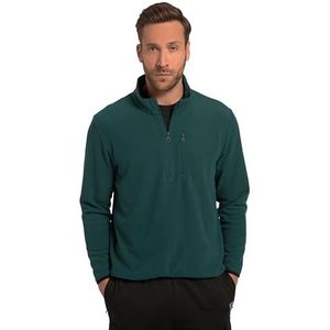 JAY-PI 817773 Fleece fietsjack met halve ritssluiting en lange mouwen en ritssluiting, Fles Groen