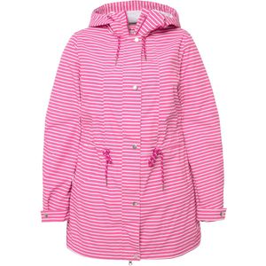 Ulla Popken - Functionele Jas - Pink/Wit - Regenjas