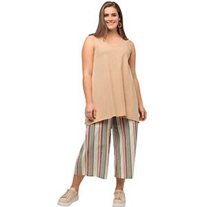 Ulla Popken Longtop Naturfärbung Débardeur Femme, Beige, 44-46