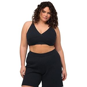 Ulla Popken - BH-top - Marineblauw - Grote Maten - 42/44 NL