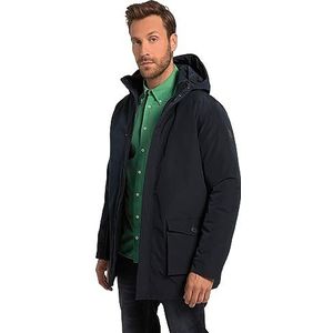 JP 1880 Heren grote maten grote maten Menswear L-8XL jas, outdoor, waterafstotend, winddicht, capuchon, tot 8 XL 818888, Donkerblauw, L Grote maten