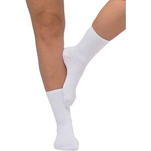 Ulla Popken, Dames, grote maten, compressiesokken, sneeuwwit, Eén Maat