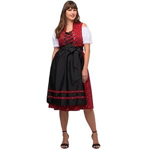 Ulla Popken, Damesjurk, grote maten, dirndl, viola vetersluiting, salsa, 48