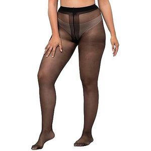 Ulla Popken Damespanty, zwart, 46-48 grote maten