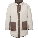 Ulla Popken - Omkeerbaar Damesjack - Mosgroen - Nep Shearling Bontjas