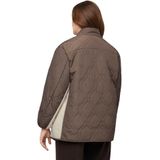 Ulla Popken - Omkeerbaar Damesjack - Mosgroen - Nep Shearling Bontjas