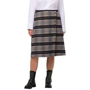 Ulla Popken, Dames, grote maten, landelijke kilt knopen, Meerkleurig