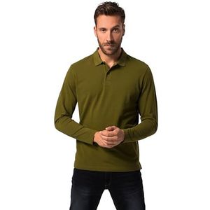 JP1880 - Poloshirt - Olijfgroen - Lange Mouw - Katoen