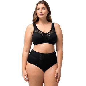 Ulla Popken Dames ontlasting Kelly, kant, zonder beugel, cup C-e beha, zwart, 115D