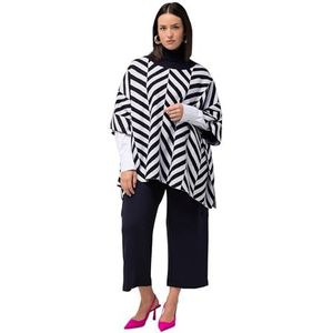 Ulla Popken Cape  marine / wit